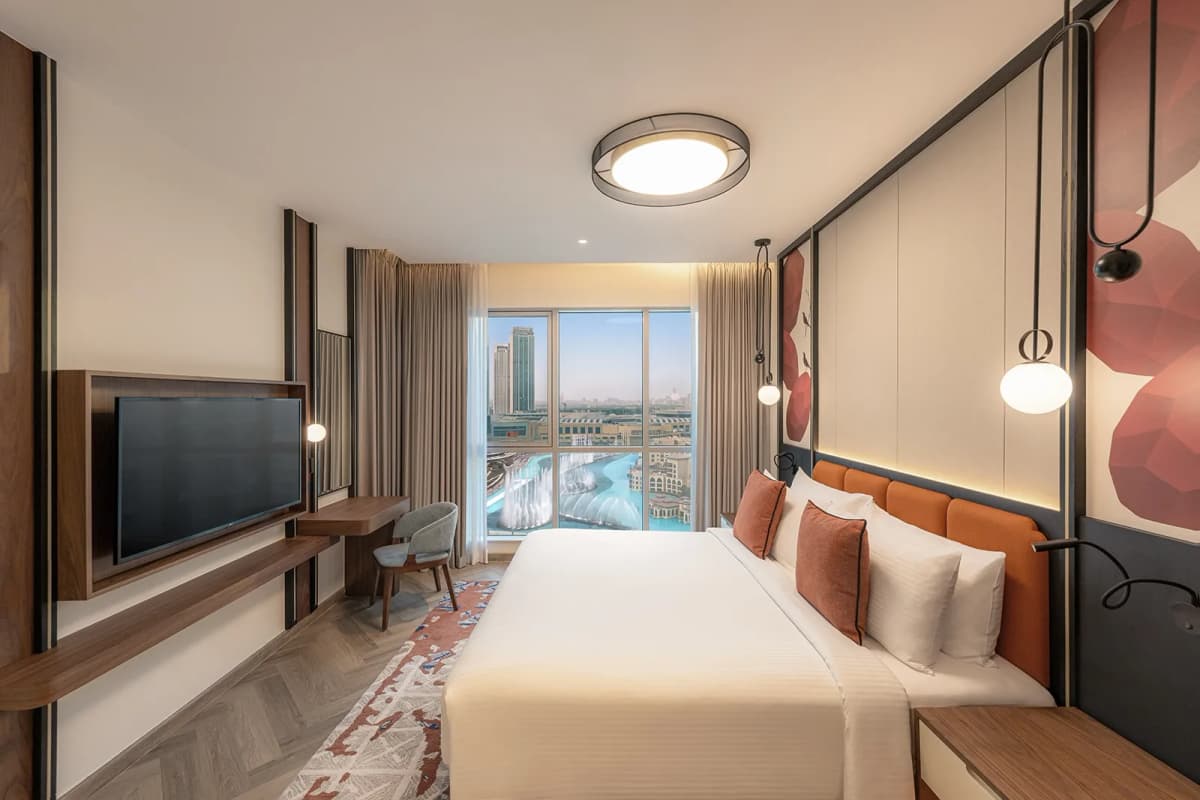 Accessible 1 Bedroom King Suite Burj Khalifa Garden View