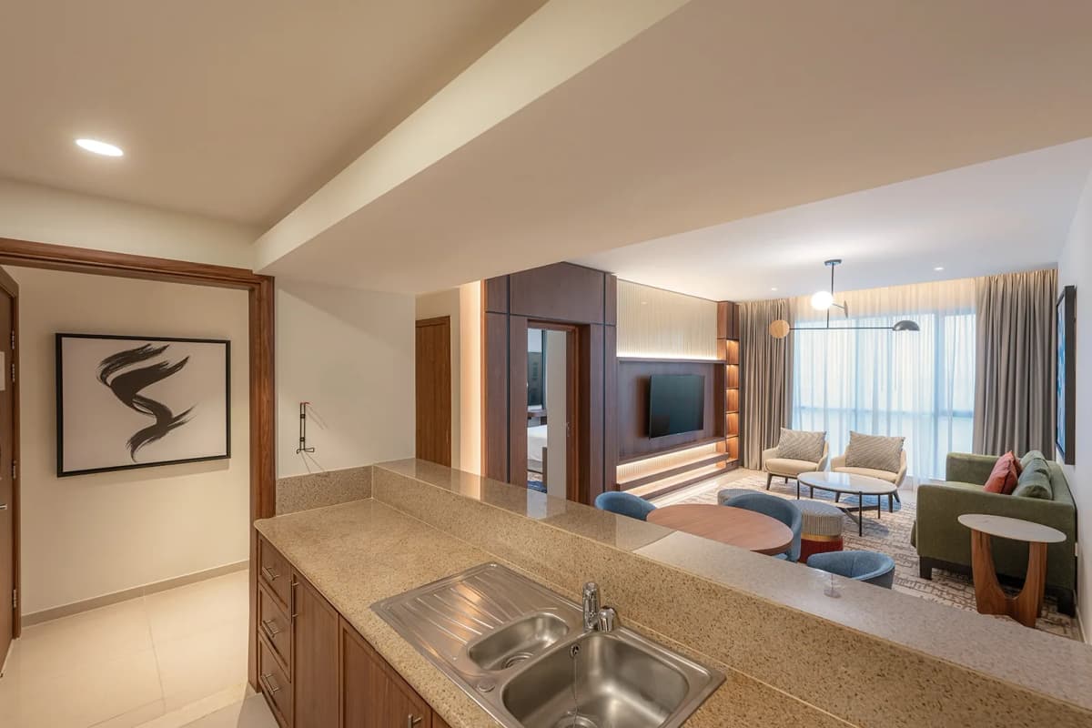 Accessible 1 Bedroom King Suite Burj Khalifa Garden View
